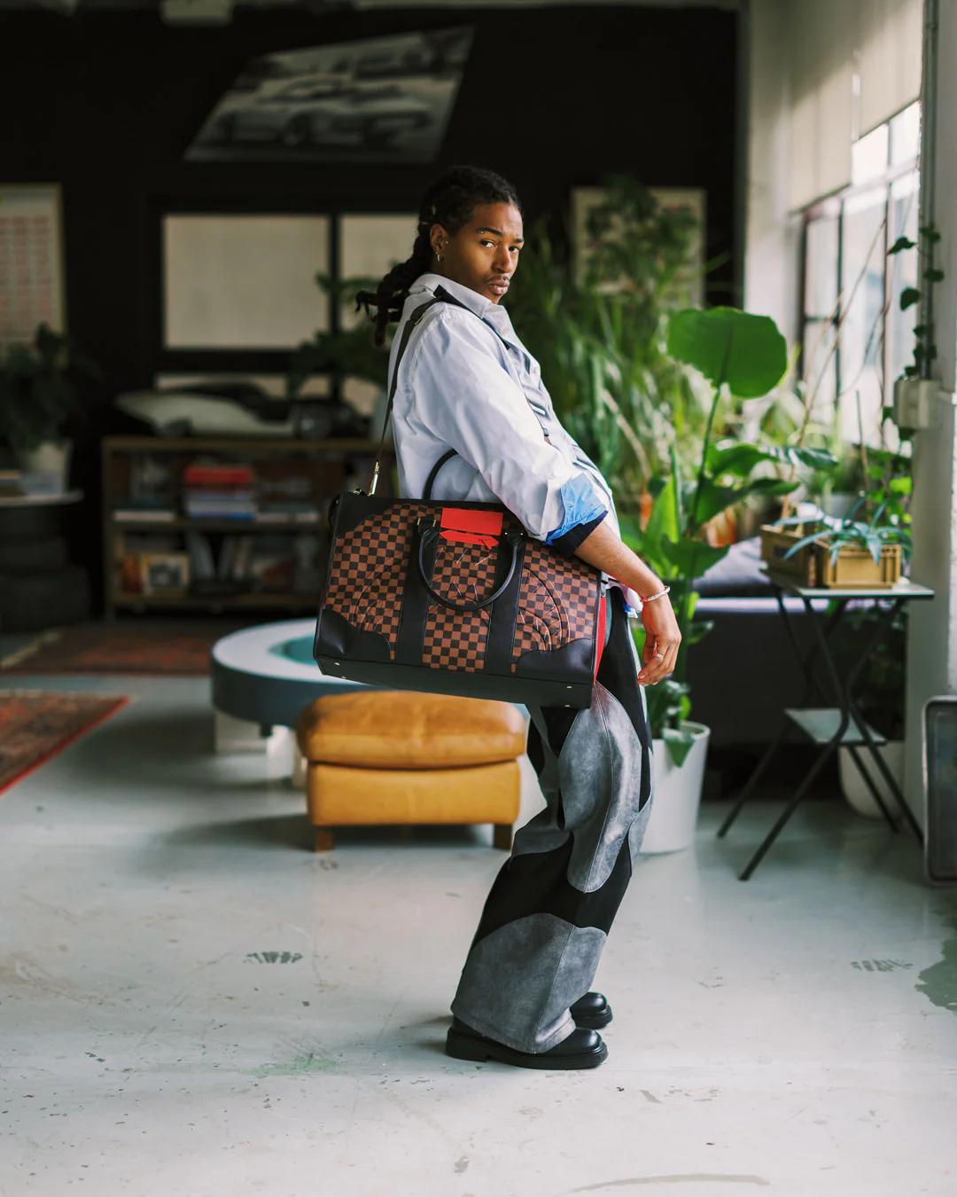 KATANA CHECK BOSS PYRAMID DUFFLE | Sprayground New