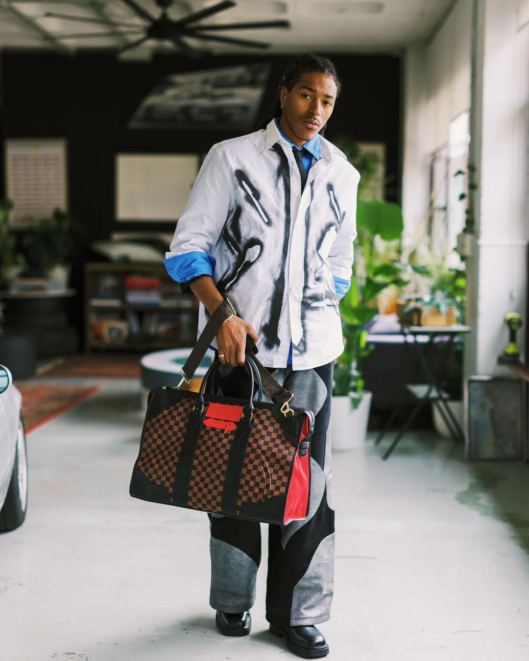 KATANA CHECK BOSS PYRAMID DUFFLE | Sprayground New