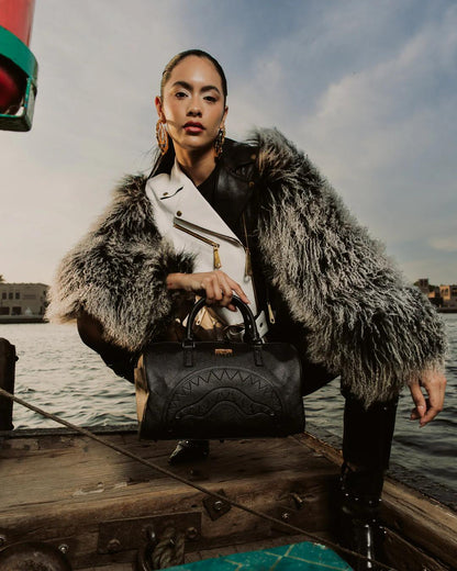 GOLD BRICK DRIP MINI DUFFLE | Sprayground Featured