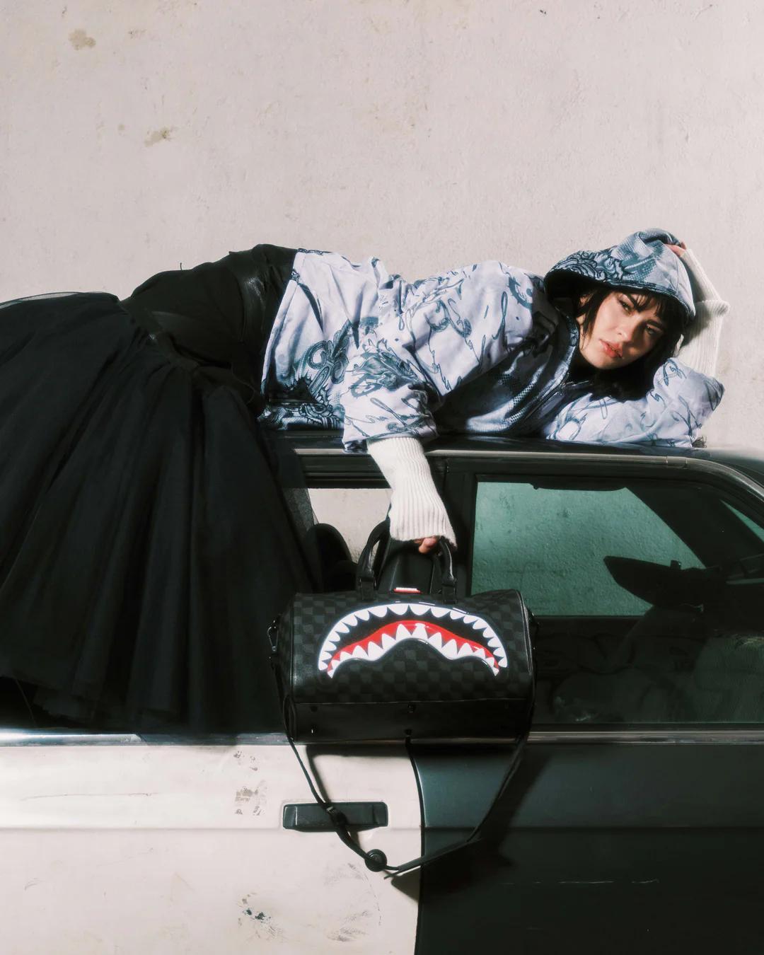 SHARKS IN PARIS HYPER PUFF MINI DUFFLE | Sprayground Best Seller