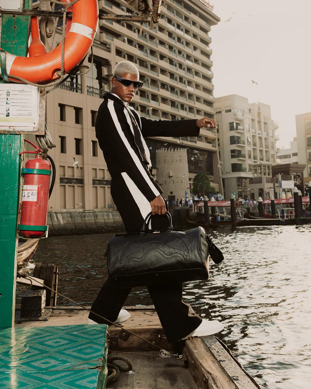 GOLD BRICK DRIP DUFFLE | Sprayground Exclusive