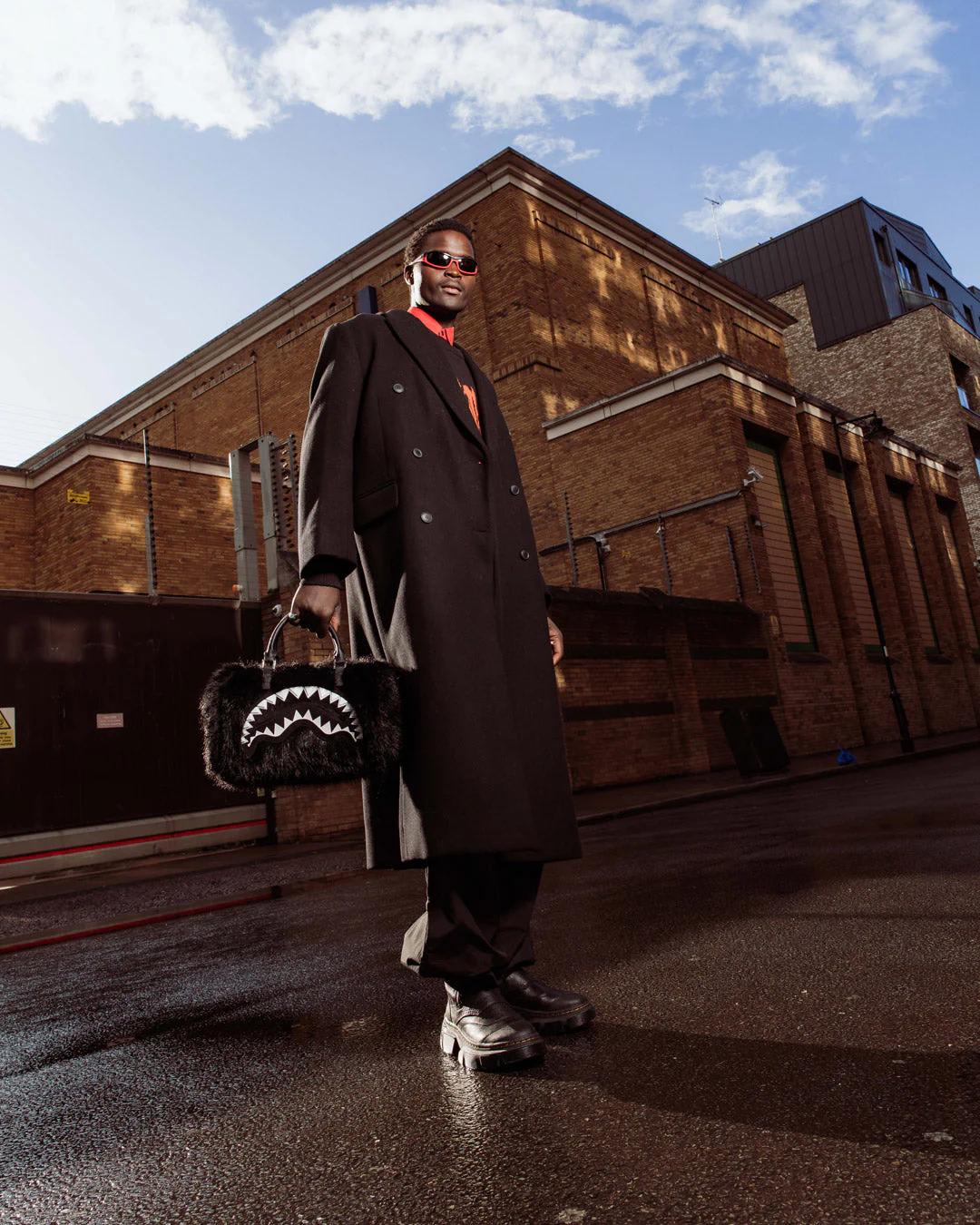FURZILLA SHARK (NIGHT) MINI DUFFLE | Sprayground Essential