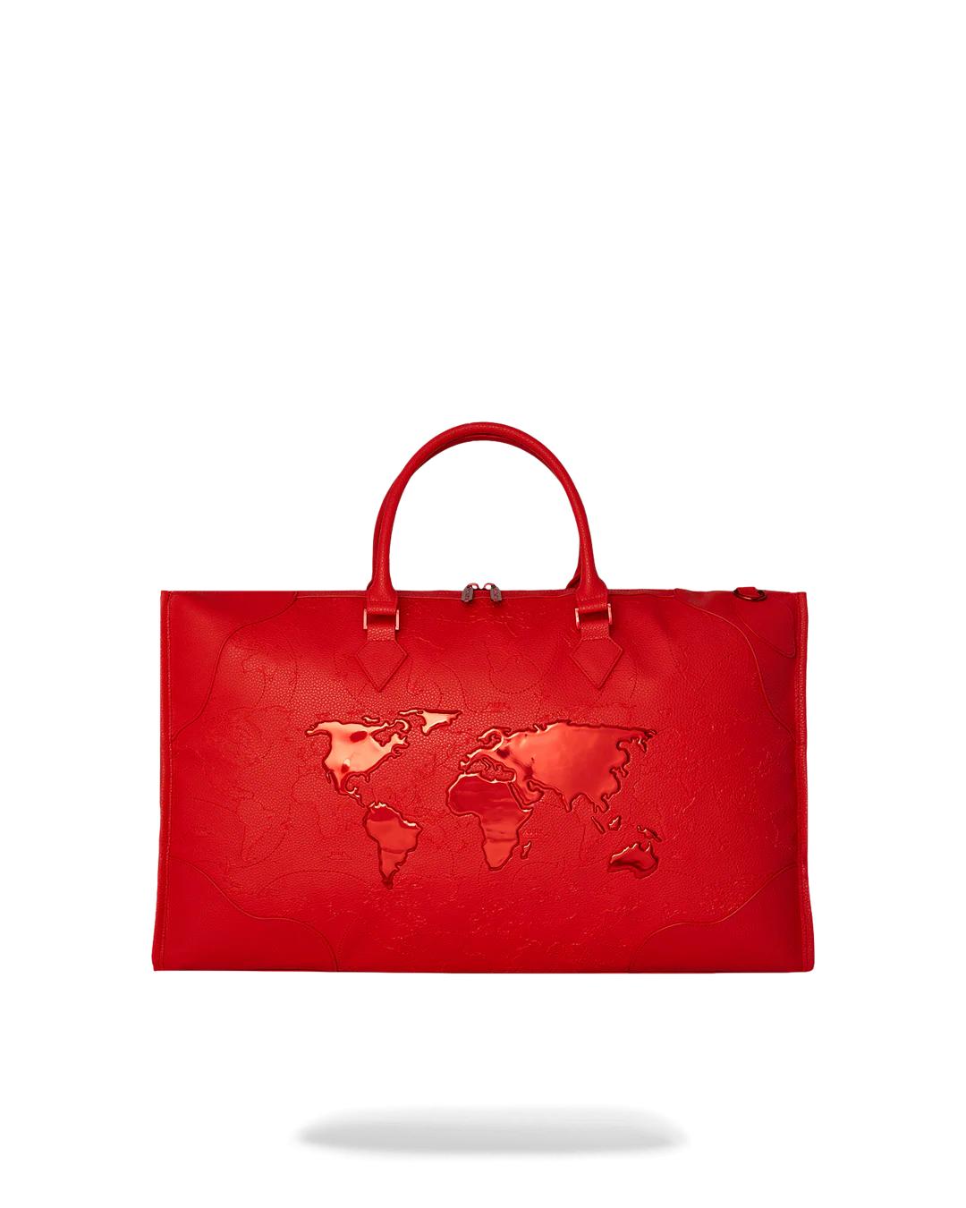 JAMES FIRST CLASS RUBY RED PYRAMID LARGE DUFFLE | Sprayground Classic