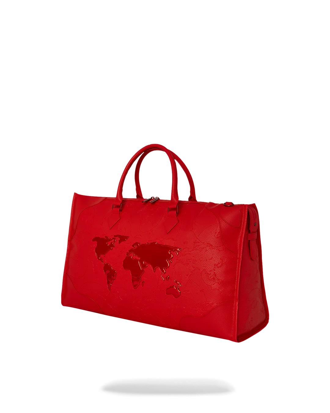 JAMES FIRST CLASS RUBY RED PYRAMID LARGE DUFFLE | Sprayground Classic