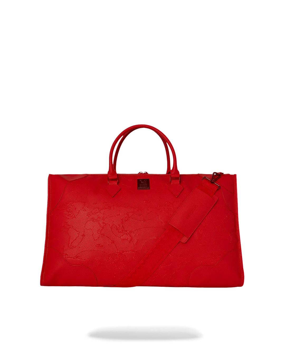 JAMES FIRST CLASS RUBY RED PYRAMID LARGE DUFFLE | Sprayground Classic
