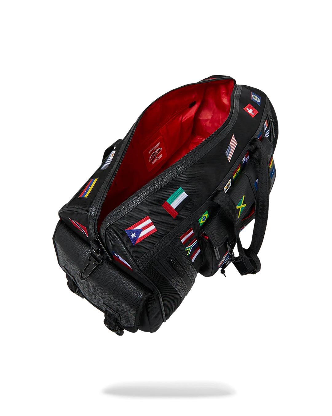 JAMES FIRST CLASS GLOBAL FLAGS SPECIAL OPS DUFFLE | Sprayground Latest