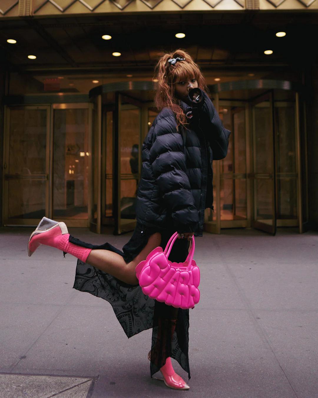PINK POP SHARK BUBBLE HANDBAG | Sprayground Best Seller