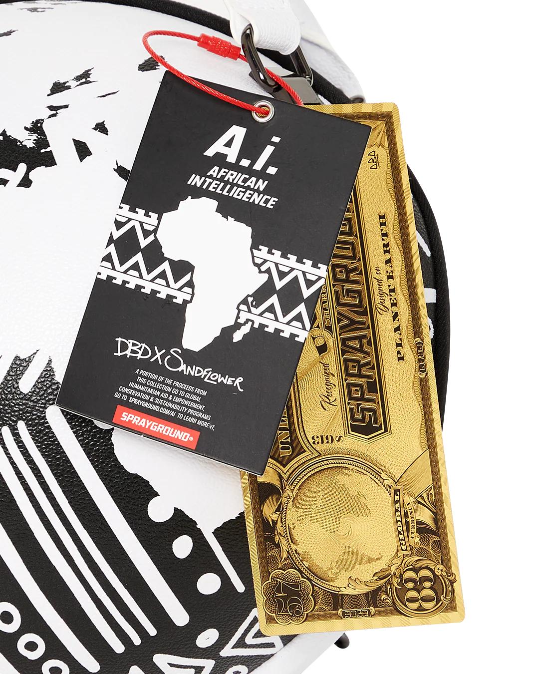 A.I.8 AFRICAN INTELLIGENCE - ORIGIN STORY GLOBE BAG | Sprayground Great Value