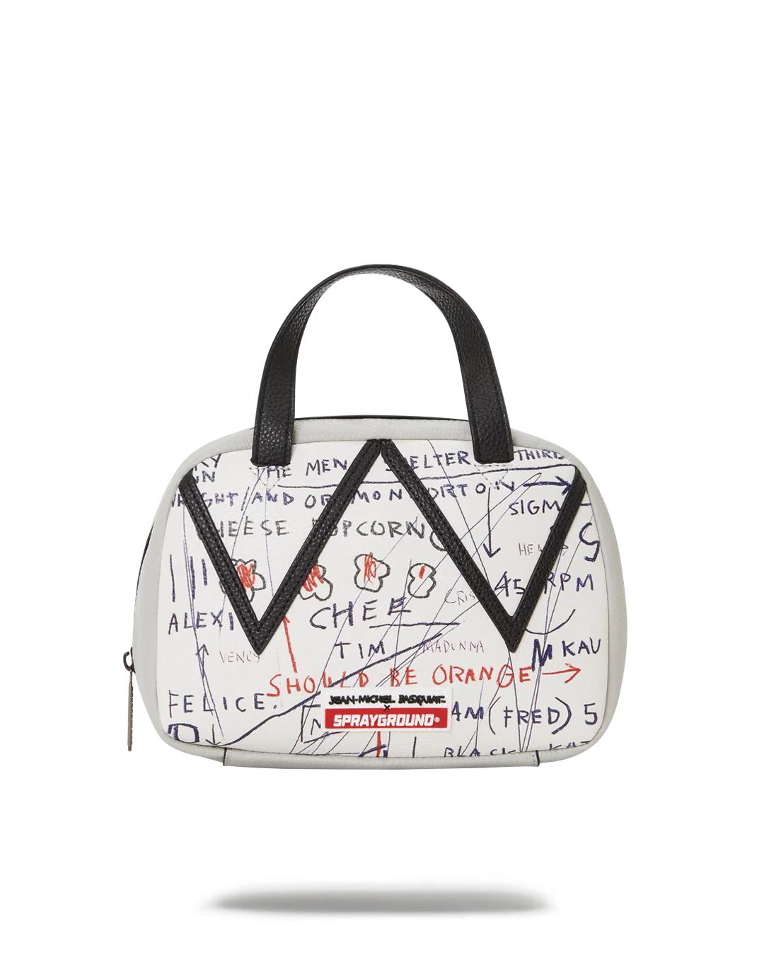 OFFICIAL BASQUIAT UNTITLED (CHEESE POPCORN) 1983 HANDBAG | Sprayground Essential