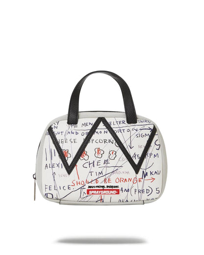 OFFICIAL BASQUIAT UNTITLED (CHEESE POPCORN) 1983 HANDBAG | Sprayground Essential