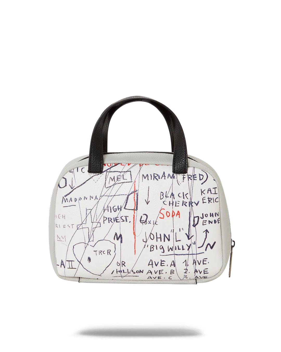OFFICIAL BASQUIAT UNTITLED (CHEESE POPCORN) 1983 HANDBAG | Sprayground Essential
