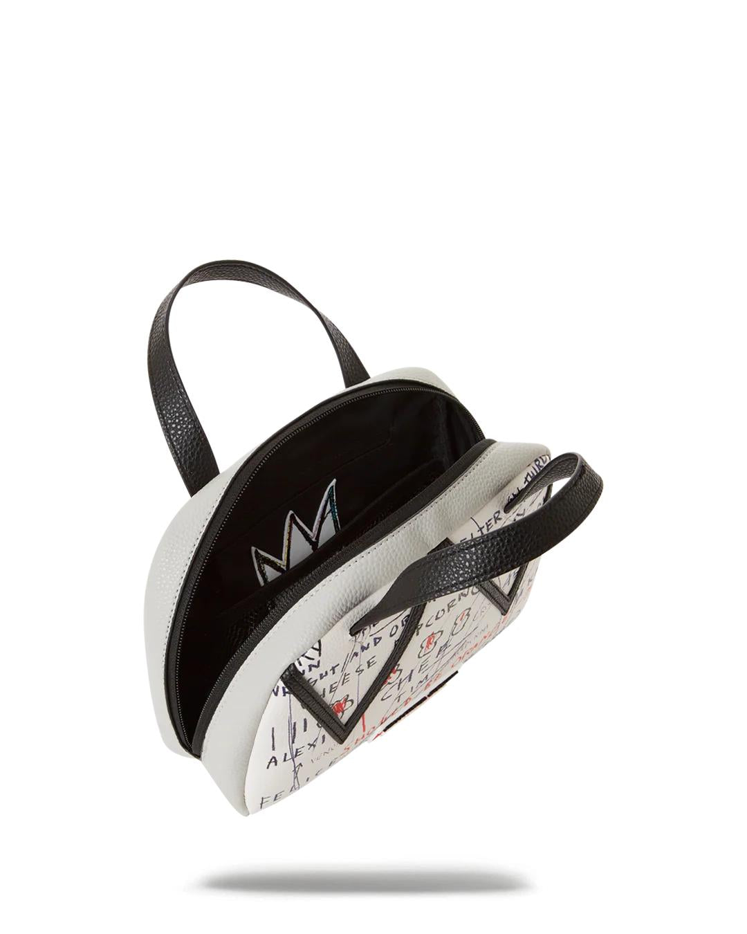 OFFICIAL BASQUIAT UNTITLED (CHEESE POPCORN) 1983 HANDBAG | Sprayground Essential