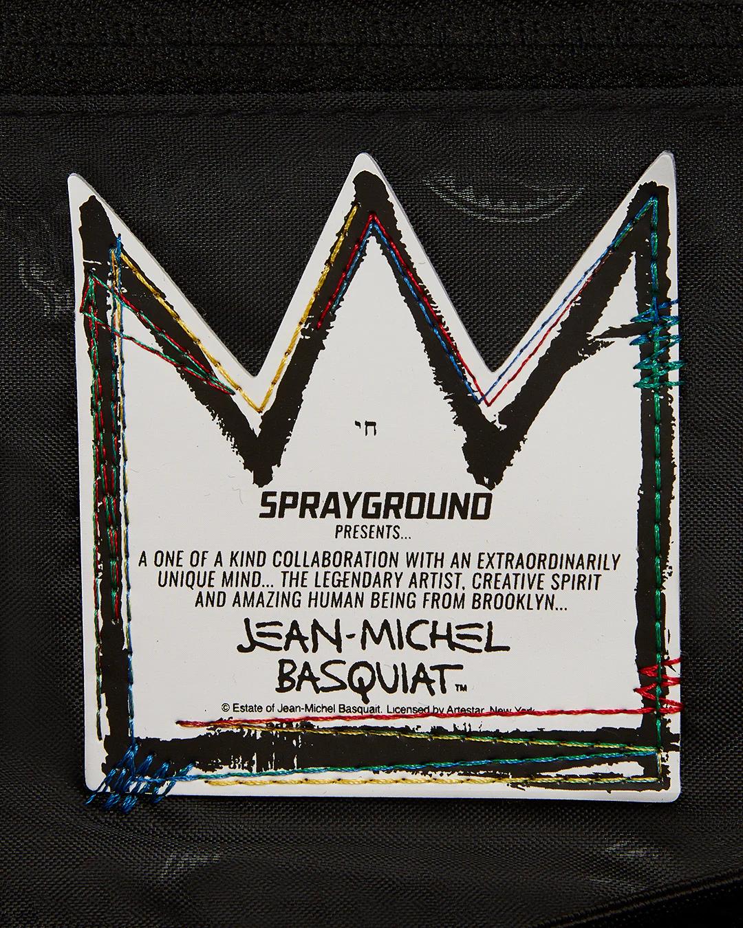 OFFICIAL BASQUIAT UNTITLED (CHEESE POPCORN) 1983 HANDBAG | Sprayground Essential