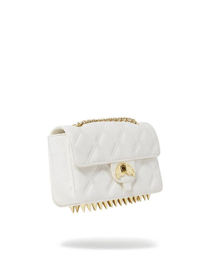 RIVIERA LE BLANC GOLD CHAIN SHARK HANDBAG | Sprayground Latest
