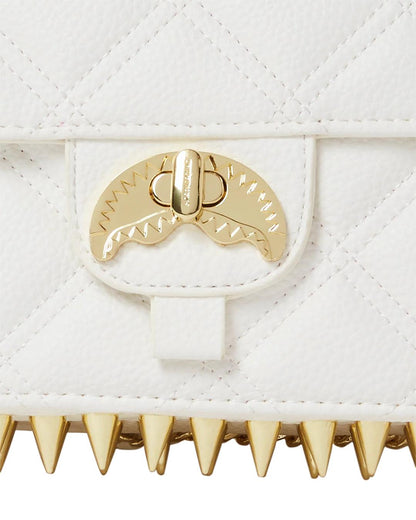 RIVIERA LE BLANC GOLD CHAIN SHARK HANDBAG | Sprayground Latest