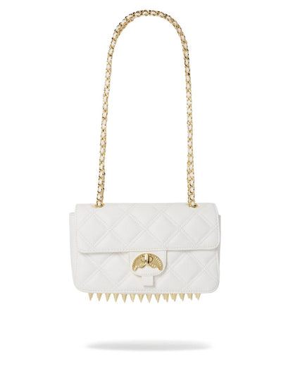 RIVIERA LE BLANC GOLD CHAIN SHARK HANDBAG | Sprayground Latest