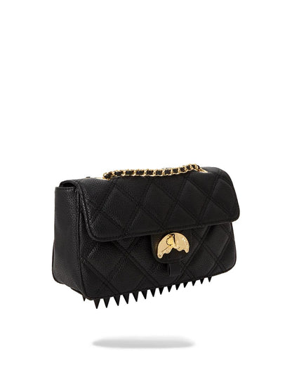 NOIR QUILT GOLD CHAIN SHARK HANDBAG | Sprayground Premium