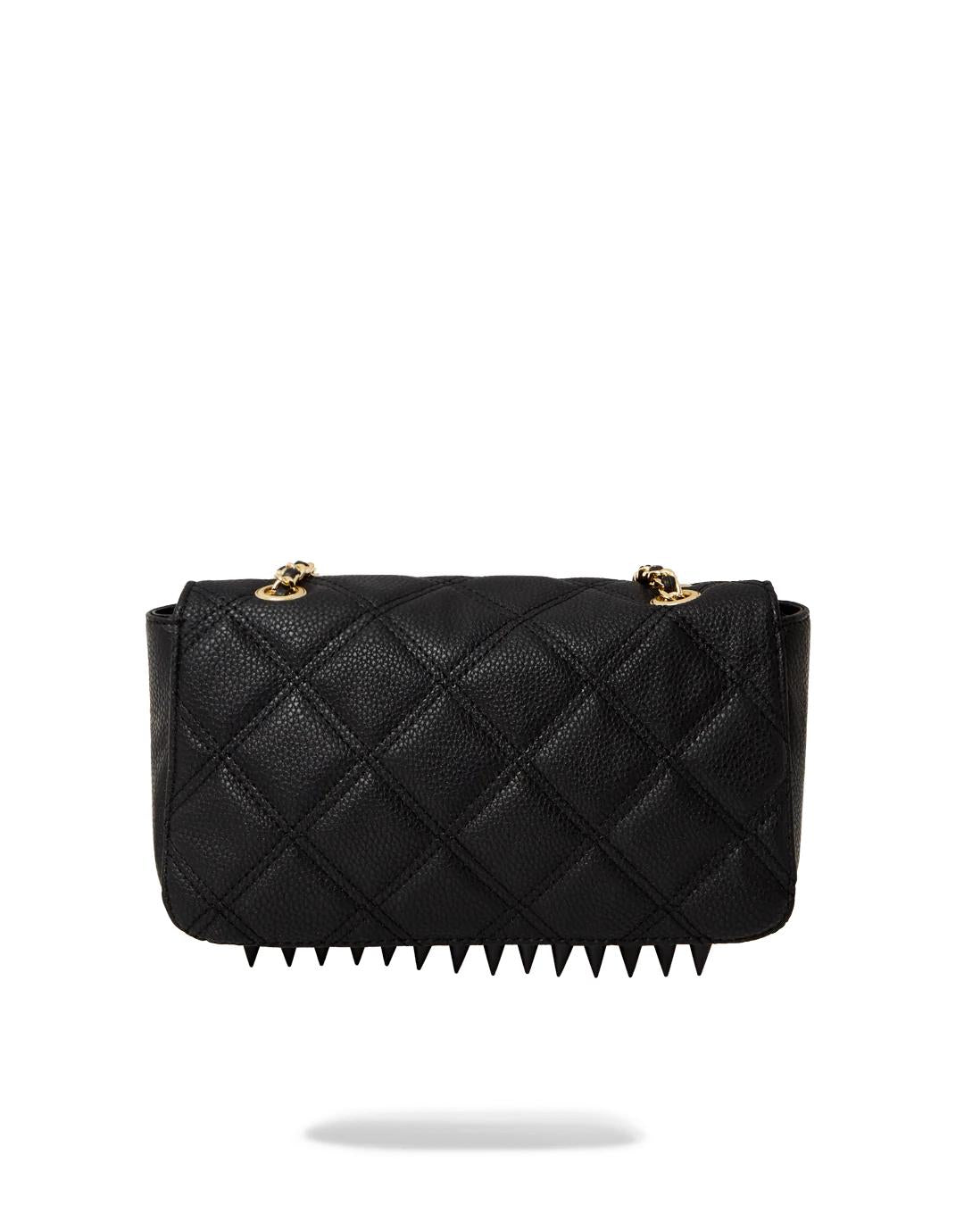 NOIR QUILT GOLD CHAIN SHARK HANDBAG | Sprayground Premium