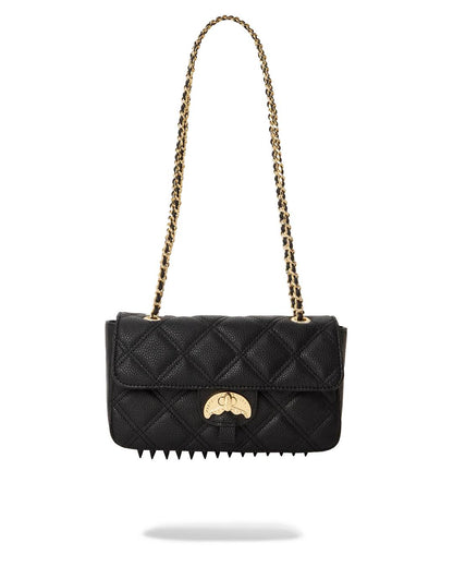 NOIR QUILT GOLD CHAIN SHARK HANDBAG | Sprayground Premium