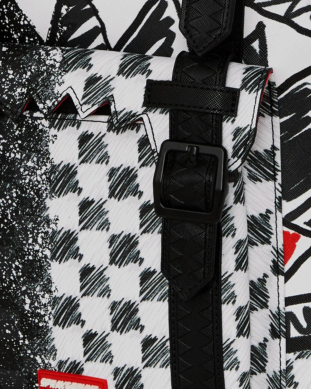 SCRIBBLE DRIBBLE CHECK HILLS BACKPACK | Sprayground Signature