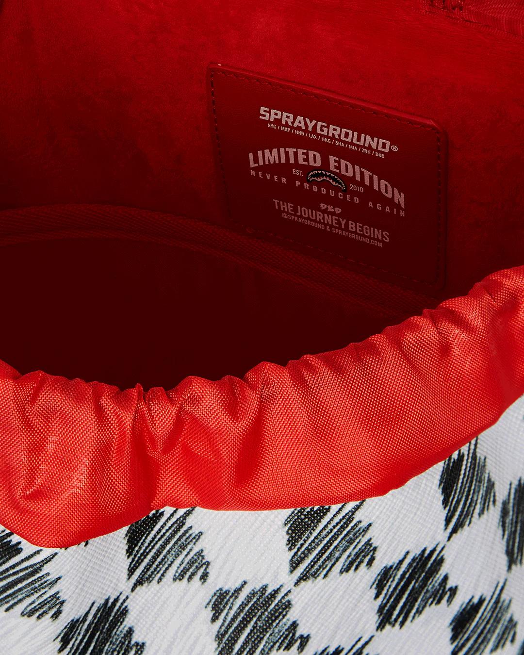 SCRIBBLE DRIBBLE CHECK HILLS BACKPACK | Sprayground Signature