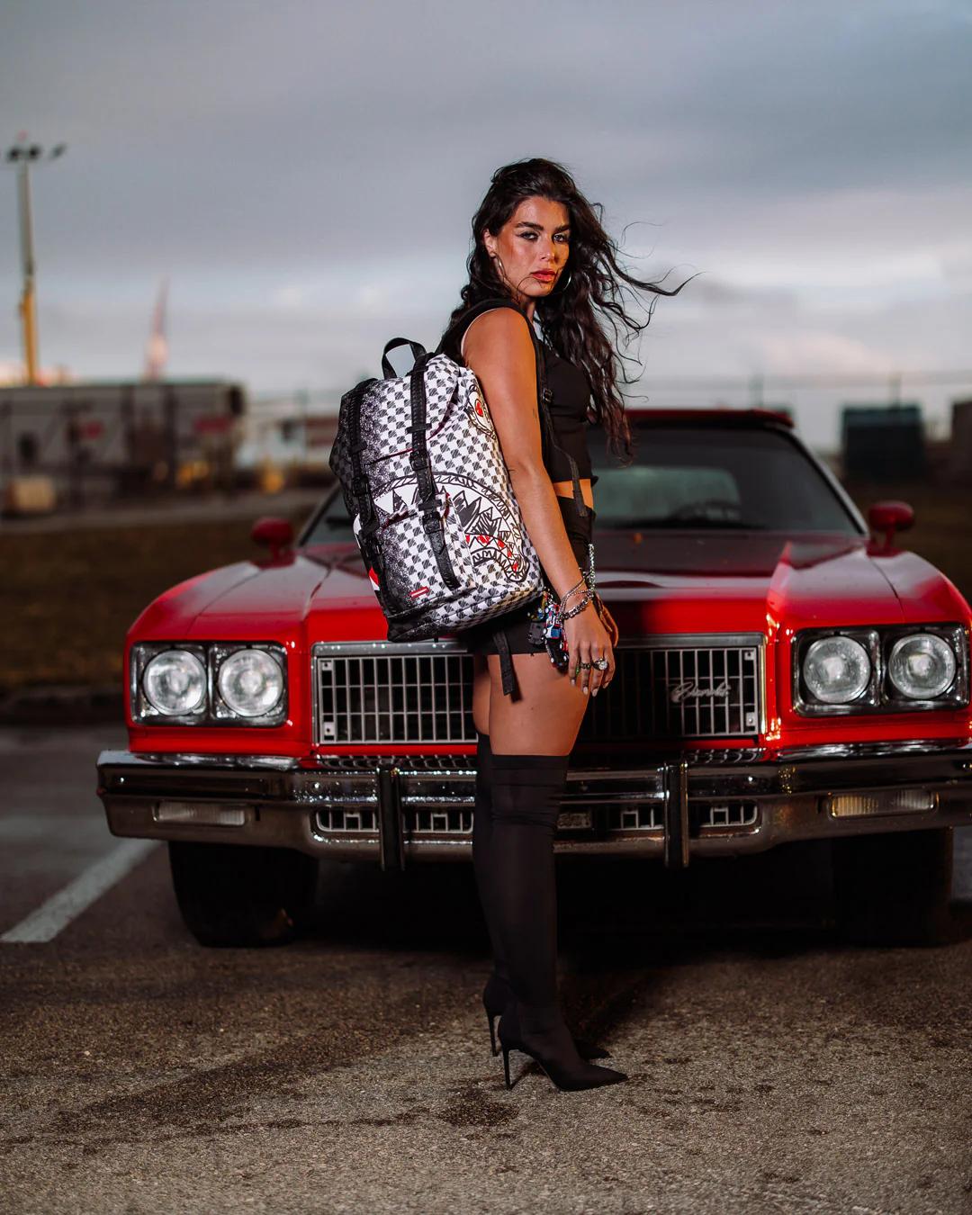 SCRIBBLE DRIBBLE CHECK HILLS BACKPACK | Sprayground Signature