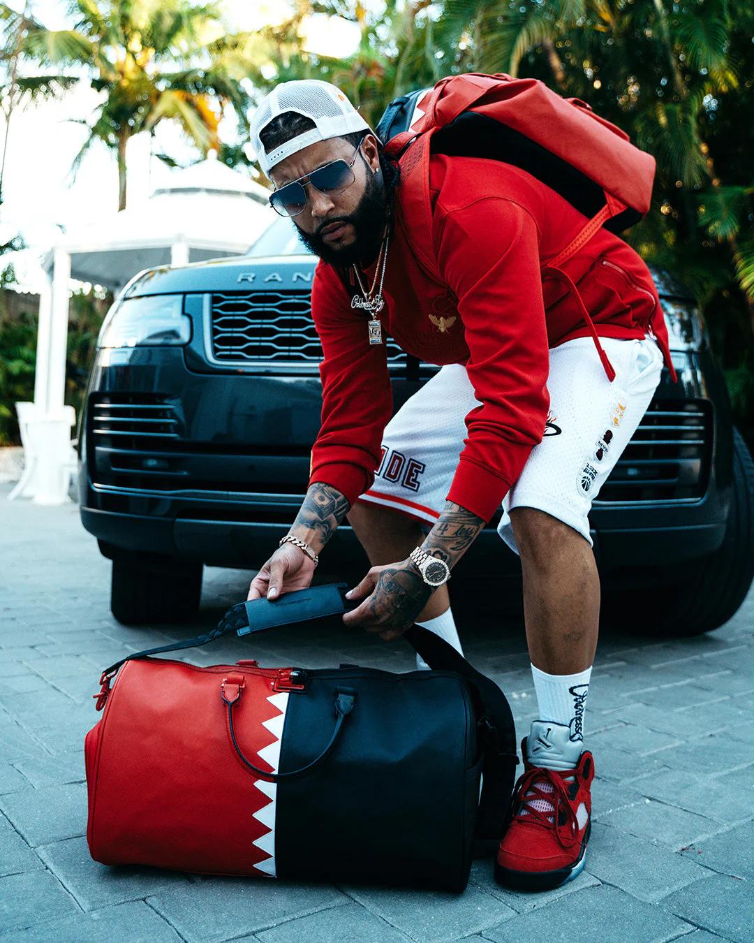 VERTICAL SHARK CUT & SEW HILLS BACKPACK | Sprayground New