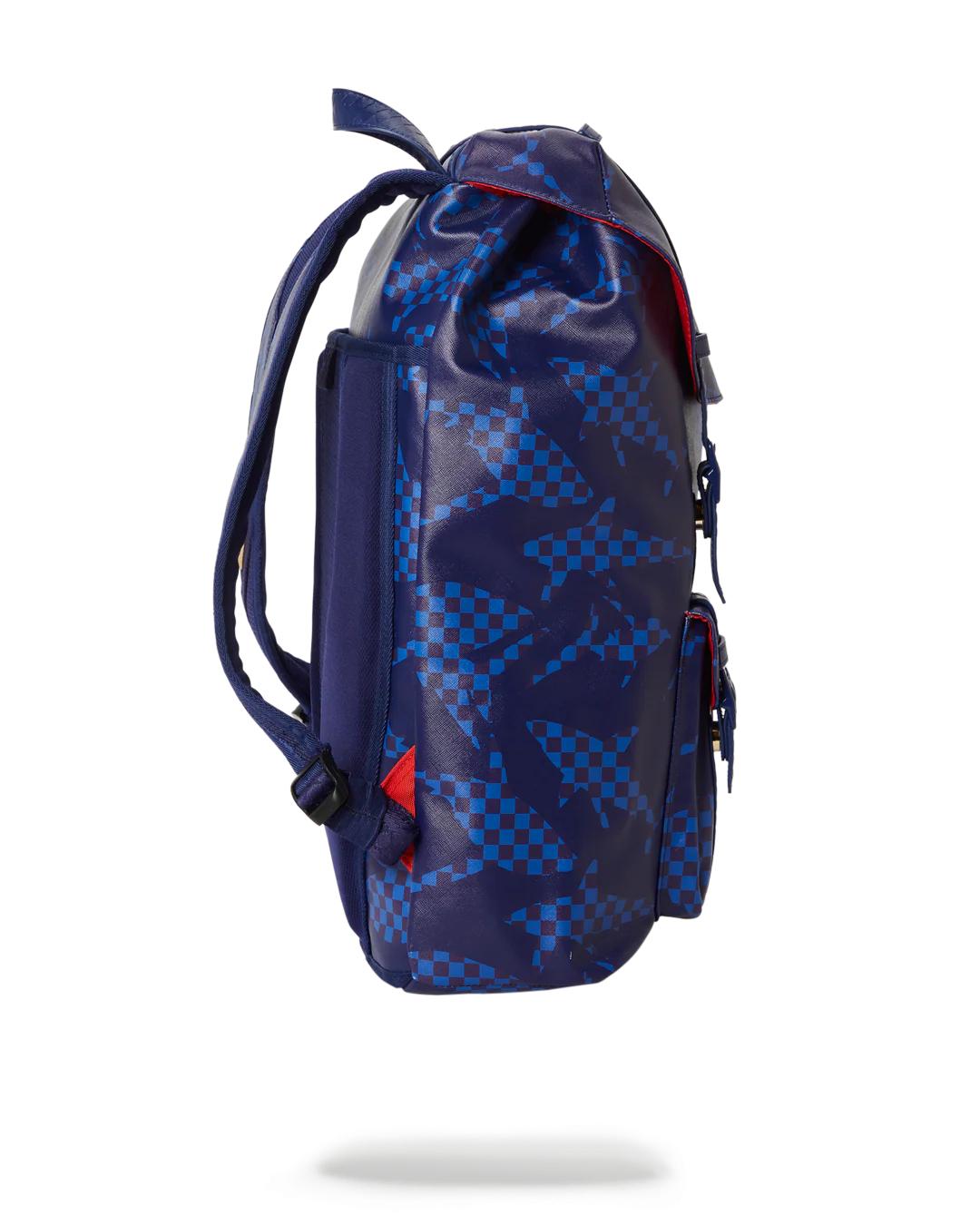SHARK CHECK (BLUE) HILLS BACKPACK | Sprayground Popular
