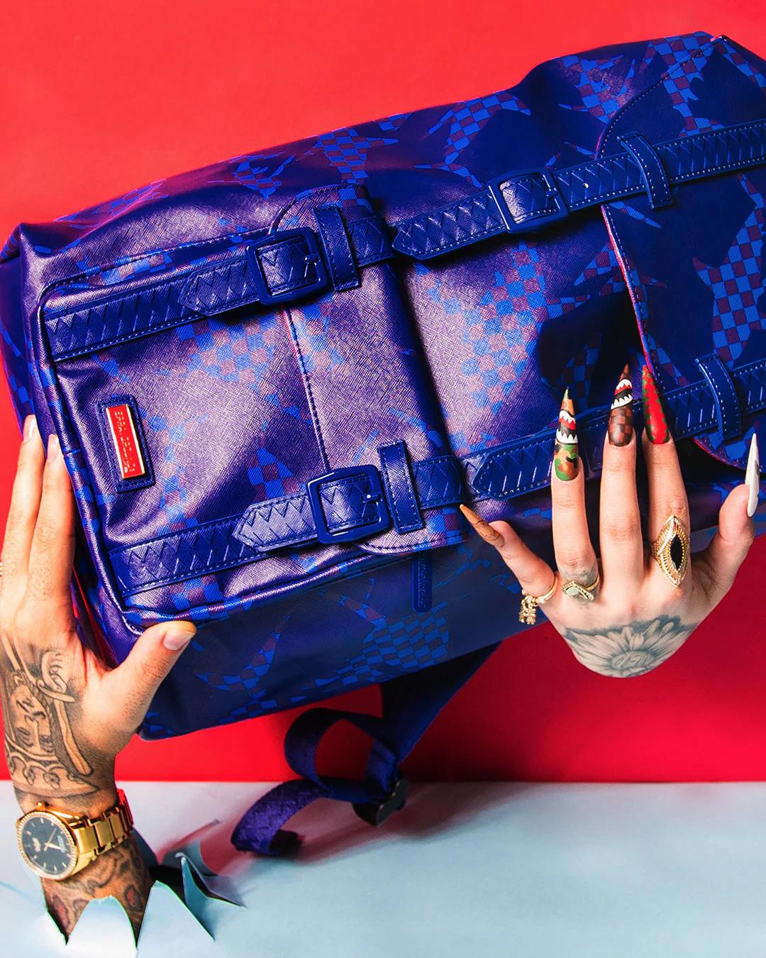 SHARK CHECK (BLUE) HILLS BACKPACK | Sprayground Popular