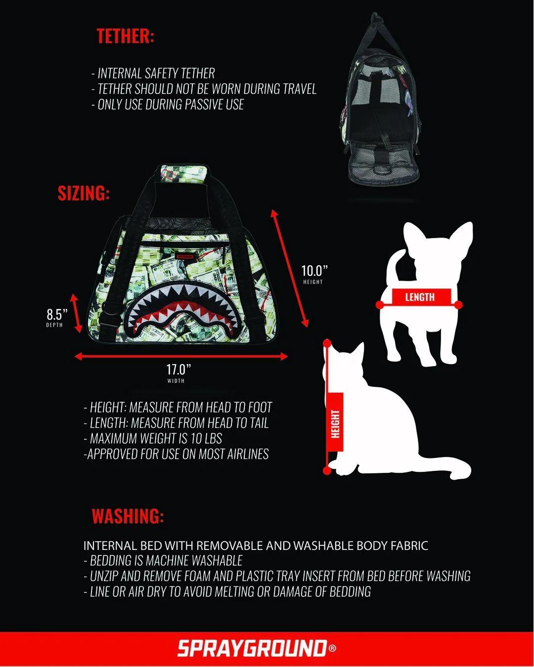 MAMA I MADE IT PET CARRIER | Sprayground Signature