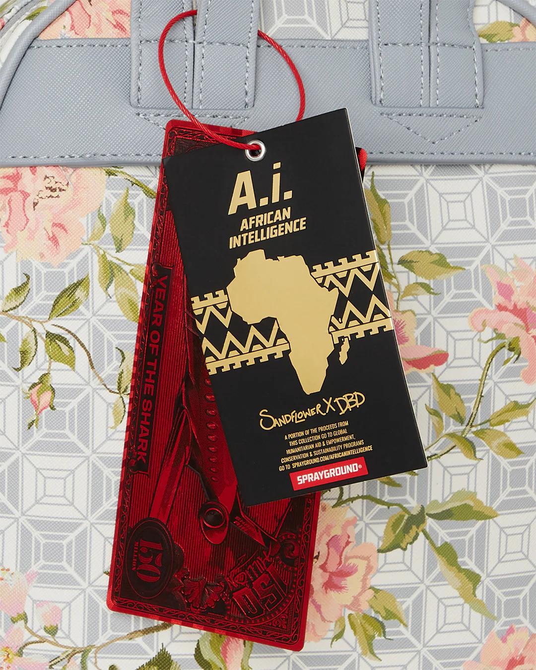 A.I. AFRICAN INTELLIGENCE ELEGANT ENERGY SAVAGE BACKPACK - SANDFLOWER | Sprayground New