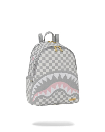 KNIT SHARKS IN PARIS IN CREAM SAVAGE BACKPACK | Sprayground Featured