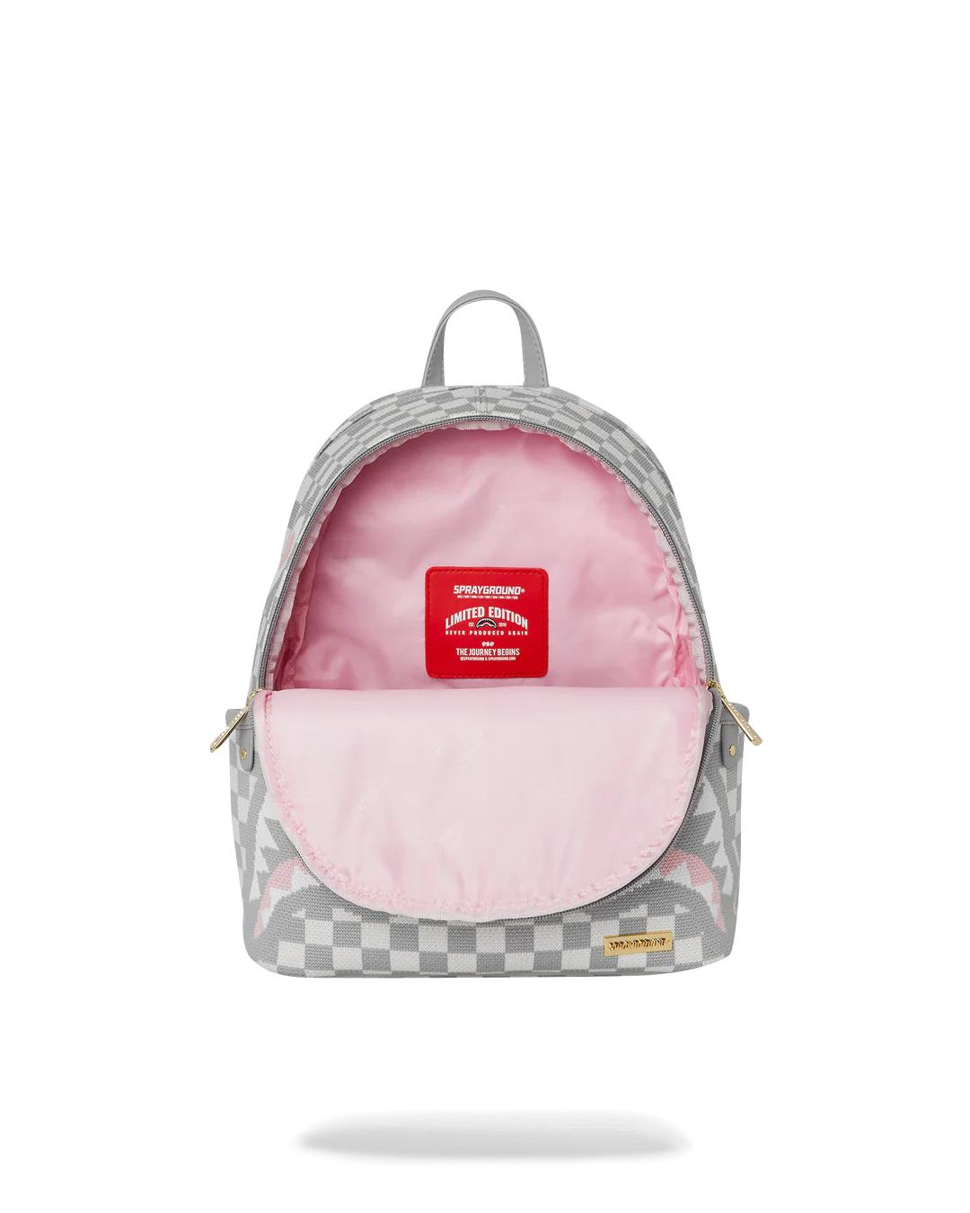 KNIT SHARKS IN PARIS IN CREAM SAVAGE BACKPACK | Sprayground Featured