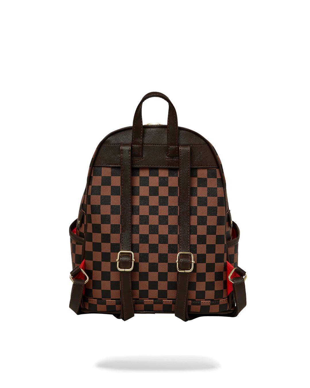 EXTERIOR GOLD ZIP POCKET SHARKS IN PARIS SAVAGE BACKPACK | Sprayground Classic
