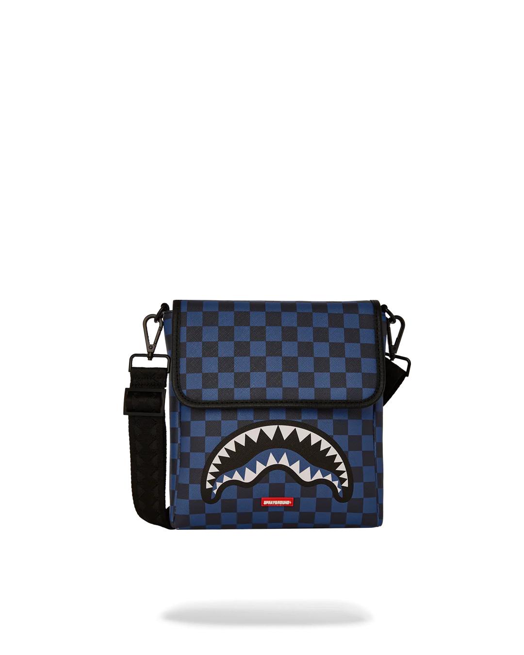 MIDNIGHT MAGIC SHARKS IN PARIS MESSENGER SLING BAG | Sprayground Quality