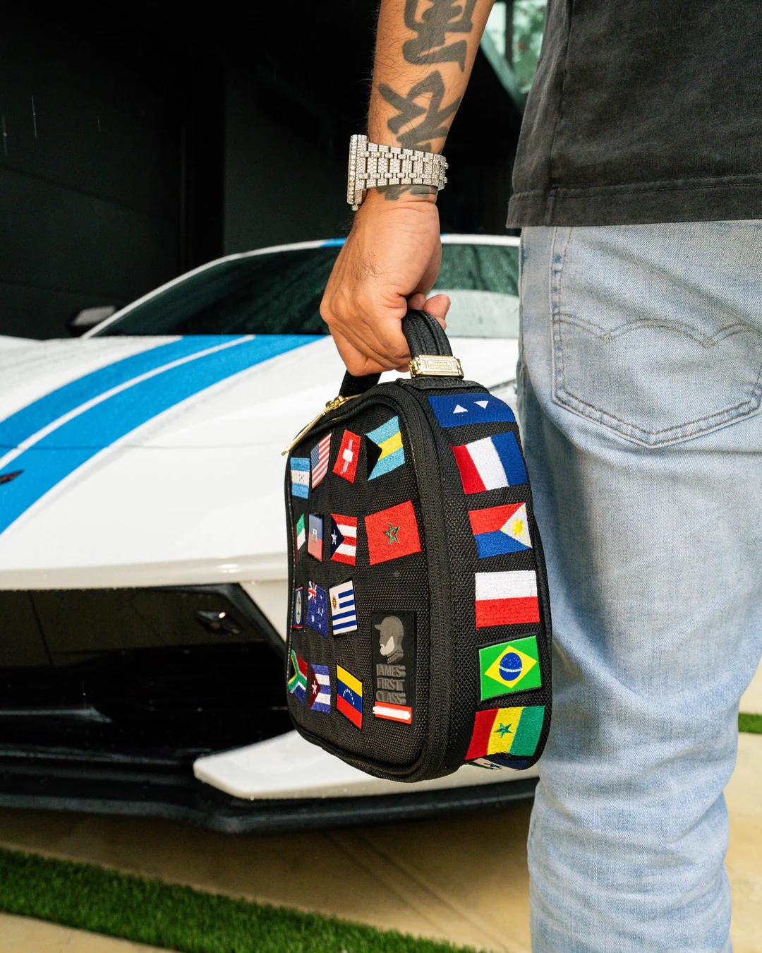 JAMES FIRST CLASS GLOBAL FLAGS SNACKPACK | Sprayground Exclusive