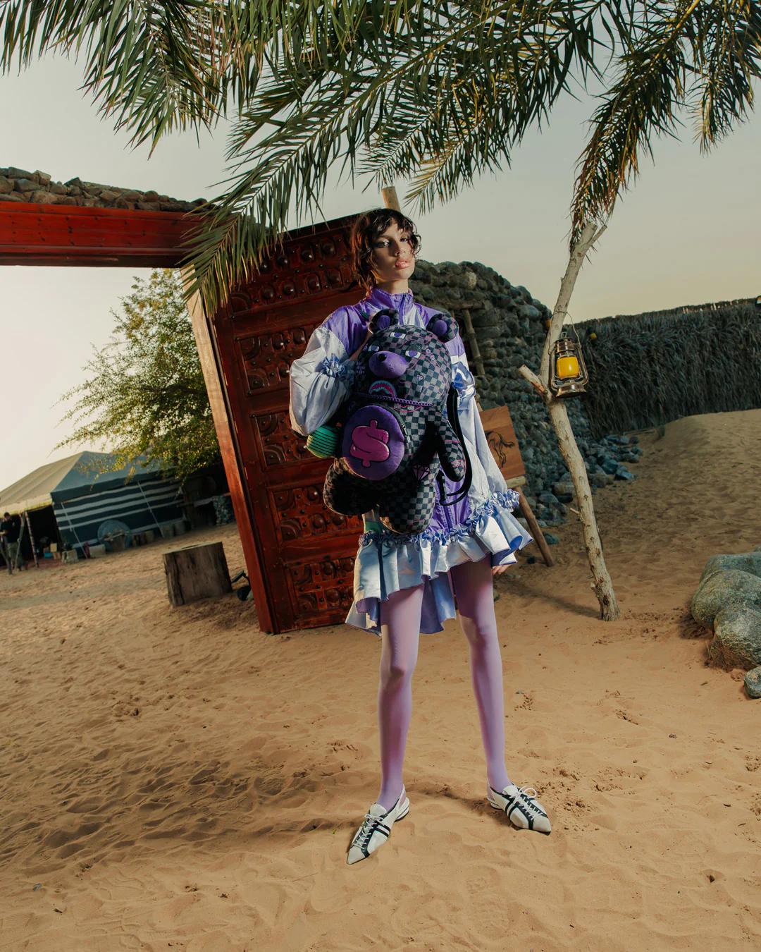 PURPLE SLIME SHARK MONEYBEAR BACKPACK | Sprayground Quality