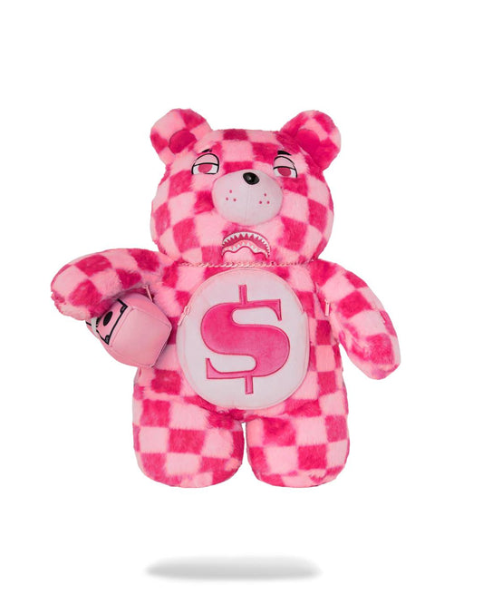 FURZILLA SHARK (PINK CHECK) MONEYBEAR BACKPACK | Sprayground Popular