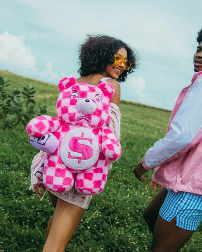 FURZILLA SHARK (PINK CHECK) MONEYBEAR BACKPACK | Sprayground Popular