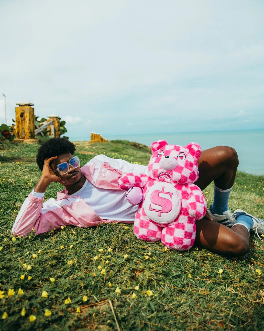 FURZILLA SHARK (PINK CHECK) MONEYBEAR BACKPACK | Sprayground Popular