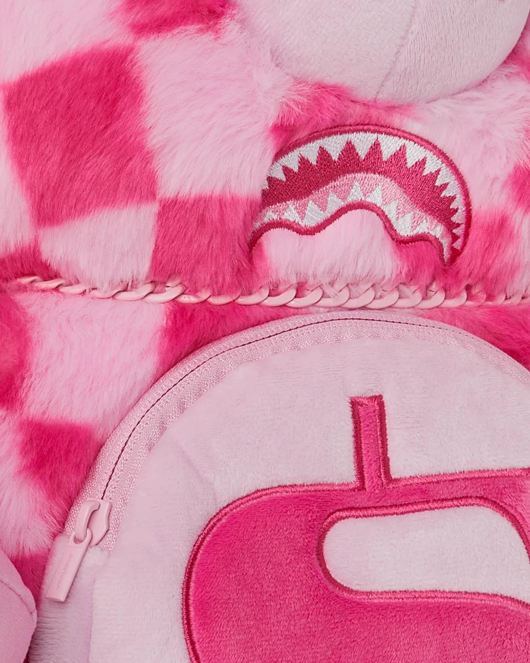 FURZILLA SHARK (PINK CHECK) MONEYBEAR BACKPACK | Sprayground Popular