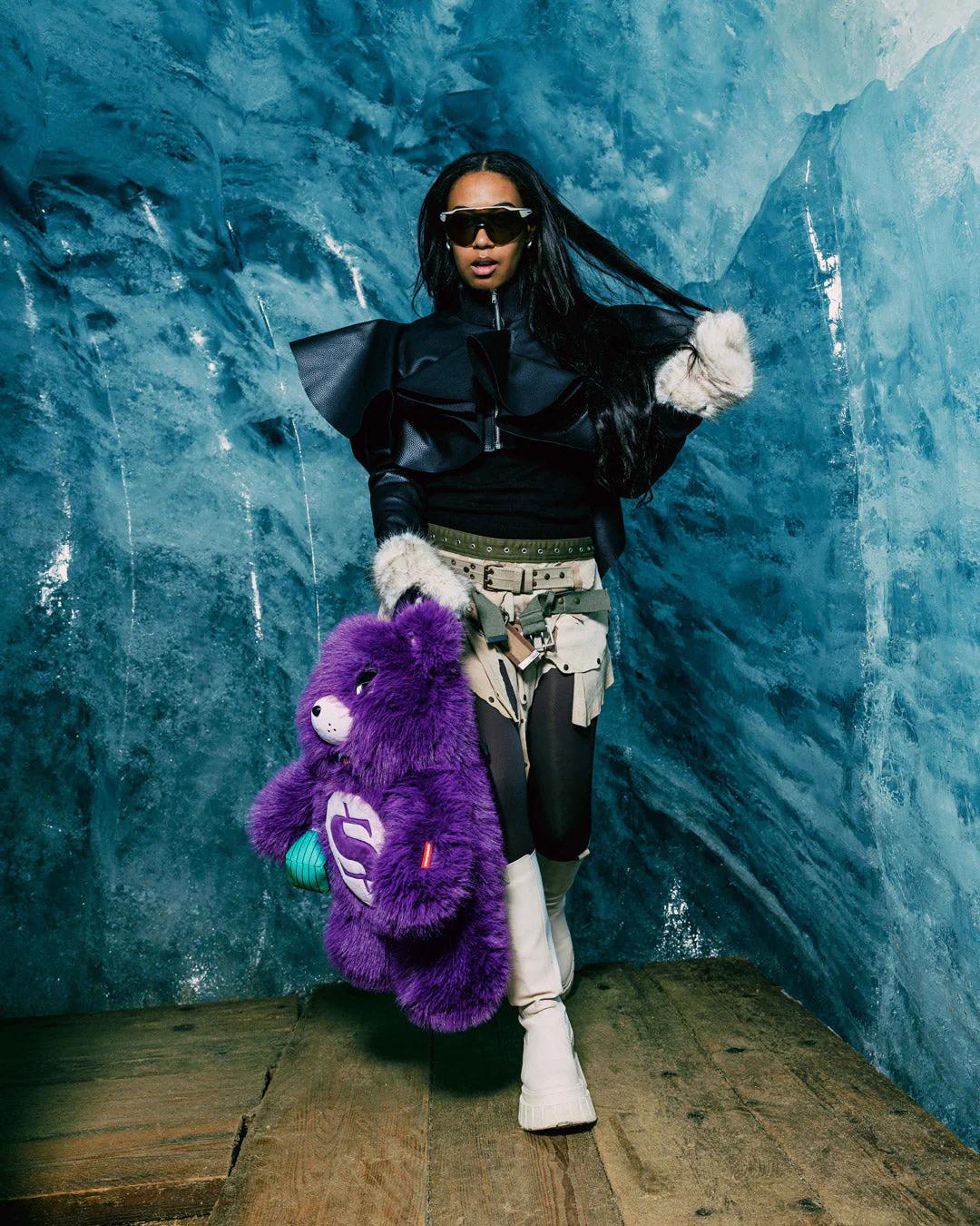FURZILLA SHARK (PURP) MONEYBEAR BACKPACK | Sprayground Trending