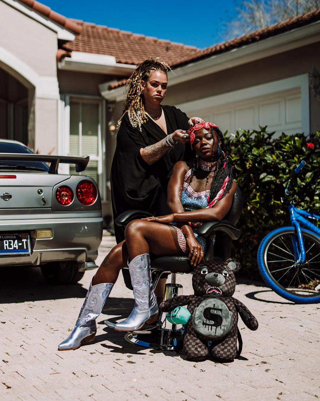 SHARKS IN PARIS THUNDERDRIP MONEYBEAR TEDDYBEAR BACKPACK | Sprayground Signature