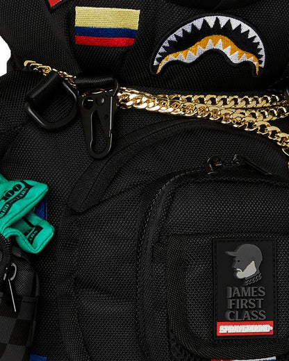 JAMES FIRST CLASS GLOBAL FLAGS MONEYBEAR BACKPACK | Sprayground Value