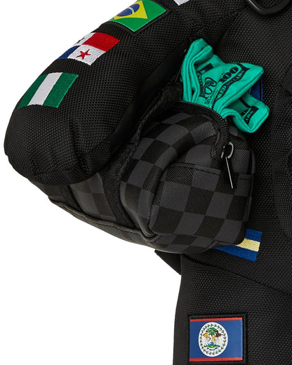 JAMES FIRST CLASS GLOBAL FLAGS MONEYBEAR BACKPACK | Sprayground Value