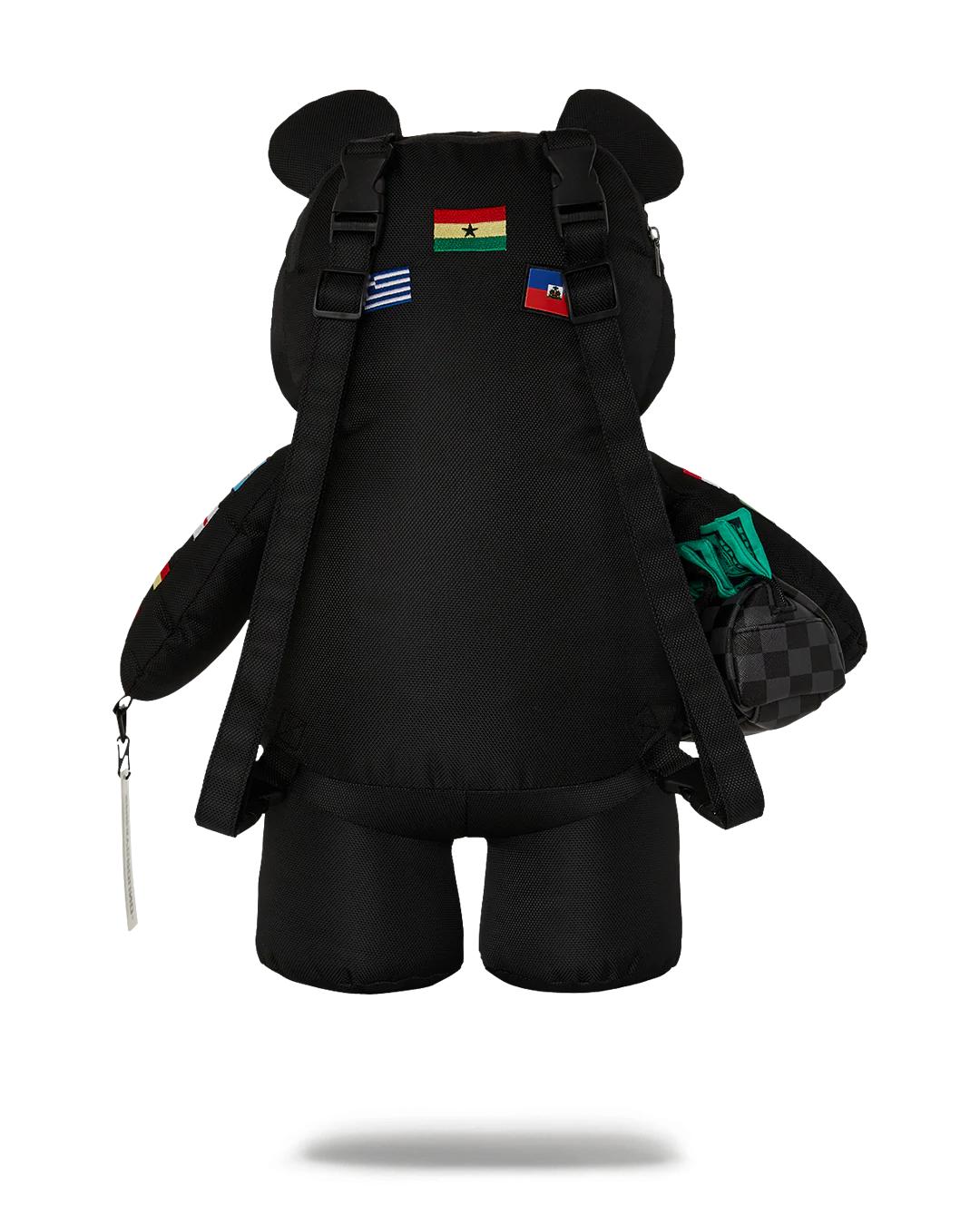 JAMES FIRST CLASS GLOBAL FLAGS MONEYBEAR BACKPACK | Sprayground Value