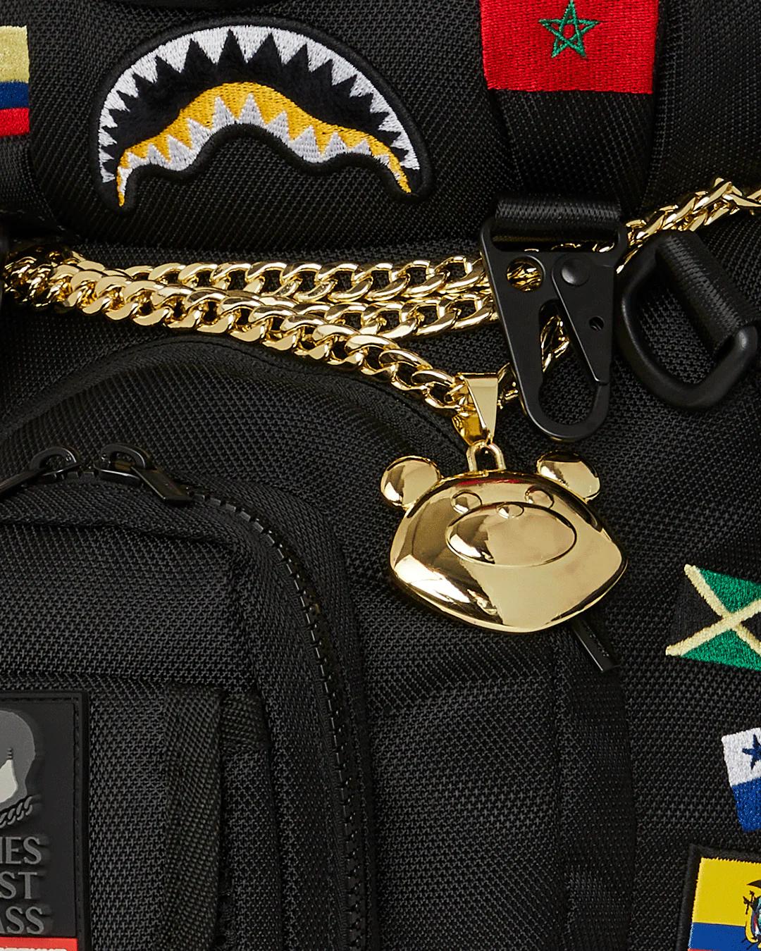 JAMES FIRST CLASS GLOBAL FLAGS MONEYBEAR BACKPACK | Sprayground Value