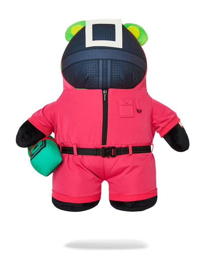 SQUID GAME COLLAB PINK SOLDIERS BEAR BACKPACK | Sprayground Signature