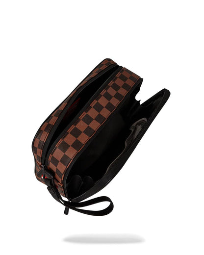 SHARKS IN PARIS CLEAR FOR TAKEOFF TOILETRY BAG | Sprayground Featured