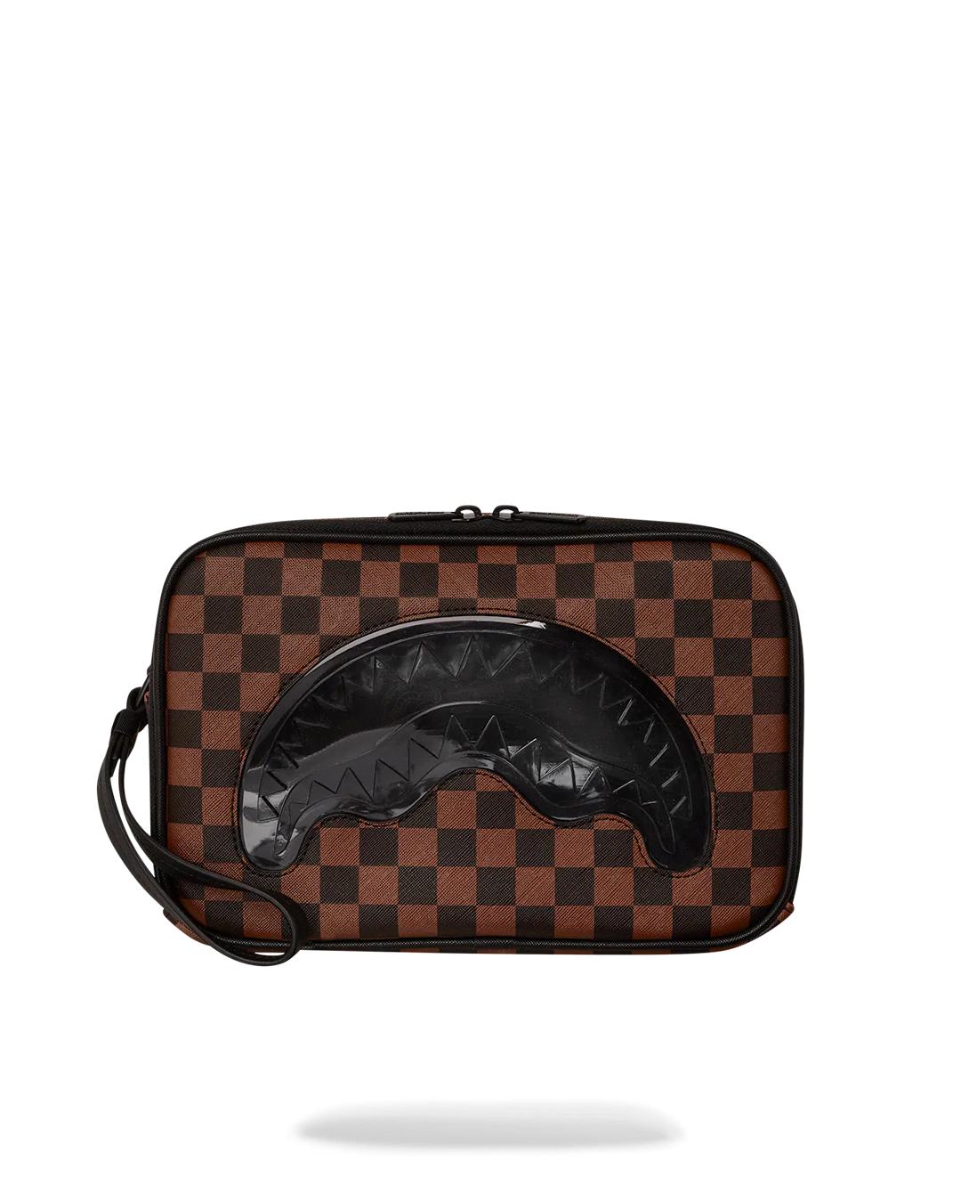 SHARKS IN PARIS CLEAR FOR TAKEOFF TOILETRY BAG | Sprayground Featured